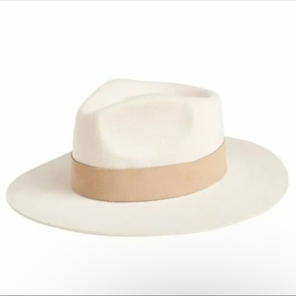 TERESSA FOGLIA Curateur Lynn Rachel Zoe Fedora Vegan Suede Boho Rancher Felt Hat - Picture 4 of 9